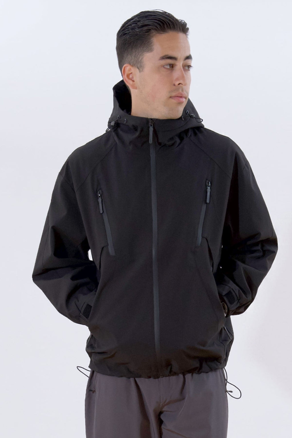 Asher kurze Jacke - Schwarz