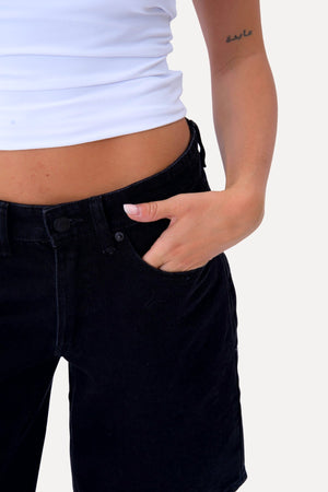 Denim Shorts - Schwarz