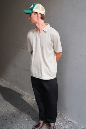 Atlas strukturiertes Polo - Khaki