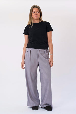 Paloma Nadelstreifen Pants - Taupe