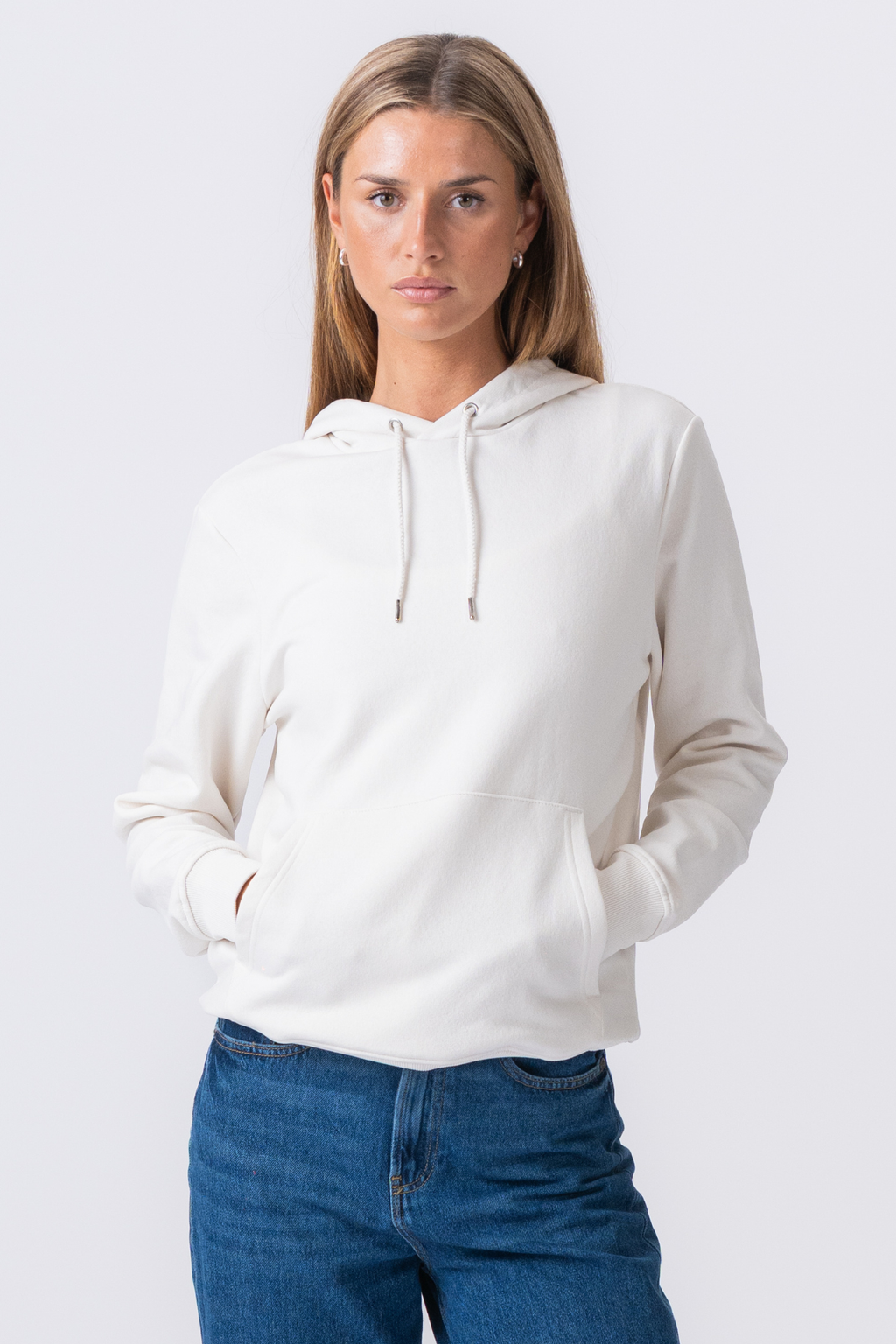 Sweatshirt Hoodie - Beige