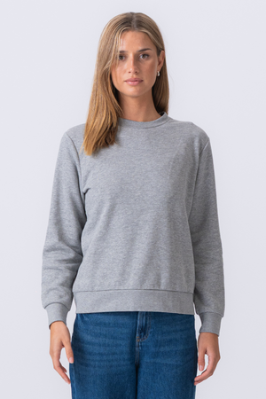 Essential Crewneck – Graumeliert