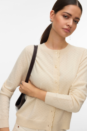 Marina Pointelle Cardigan – Birke