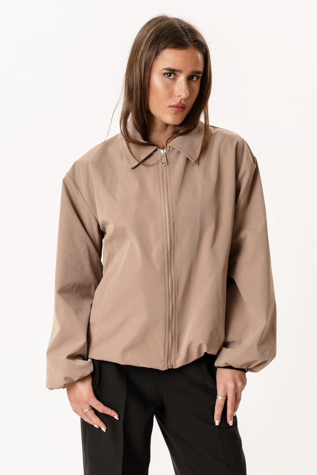 Ines kurze Jacke – Kamel