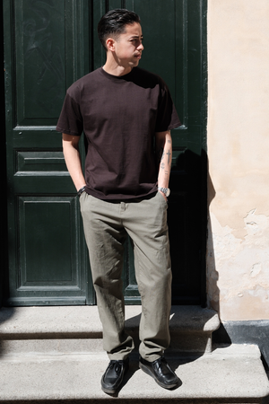Kastenförmiges T-Shirt - Schwarz