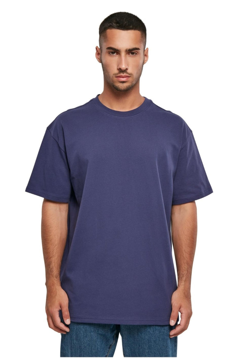Schwer Oversized T -Shirt - Leichte Marine