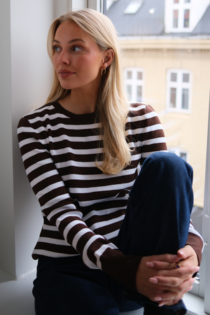 Maja gestreiftes Hemd - braun