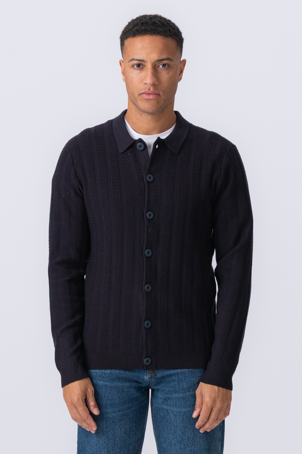 Arthur Strick -Strickjacke - Dark Navy