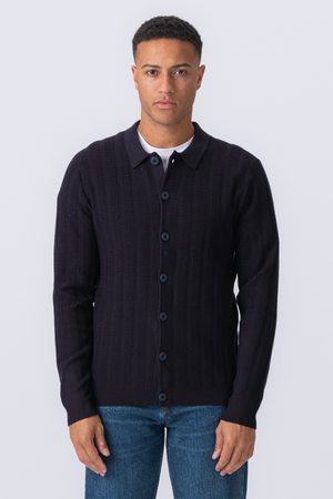Arthur Strick -Strickjacke - Dark Navy