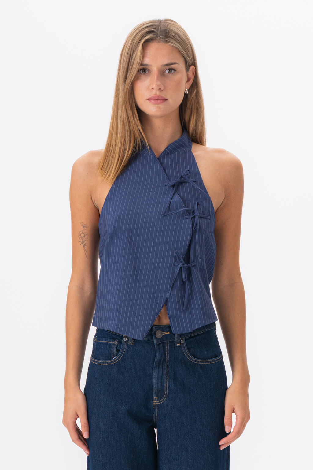 Silva Striped Top - Marine