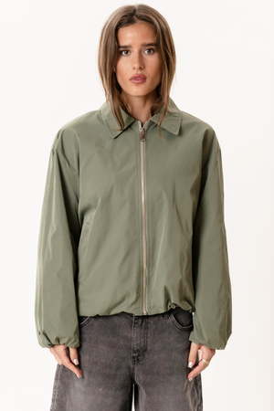 Ines kurze Jacke – Khaki