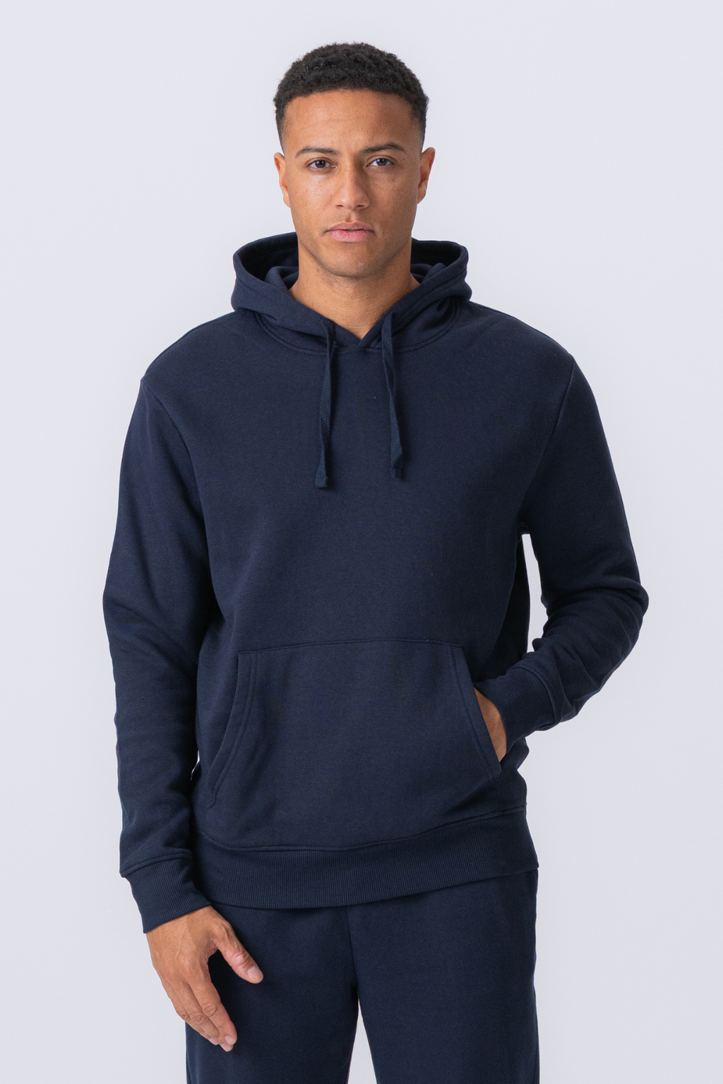 Essential Kapuzenpullover – Marineblau