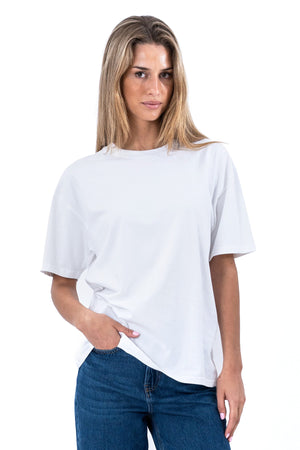 Schweres Boxfit-T-Shirt – Weiß