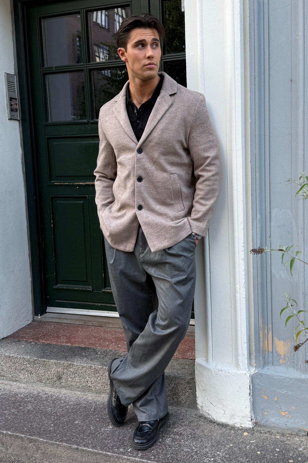 Klassischer Mantel - Sand