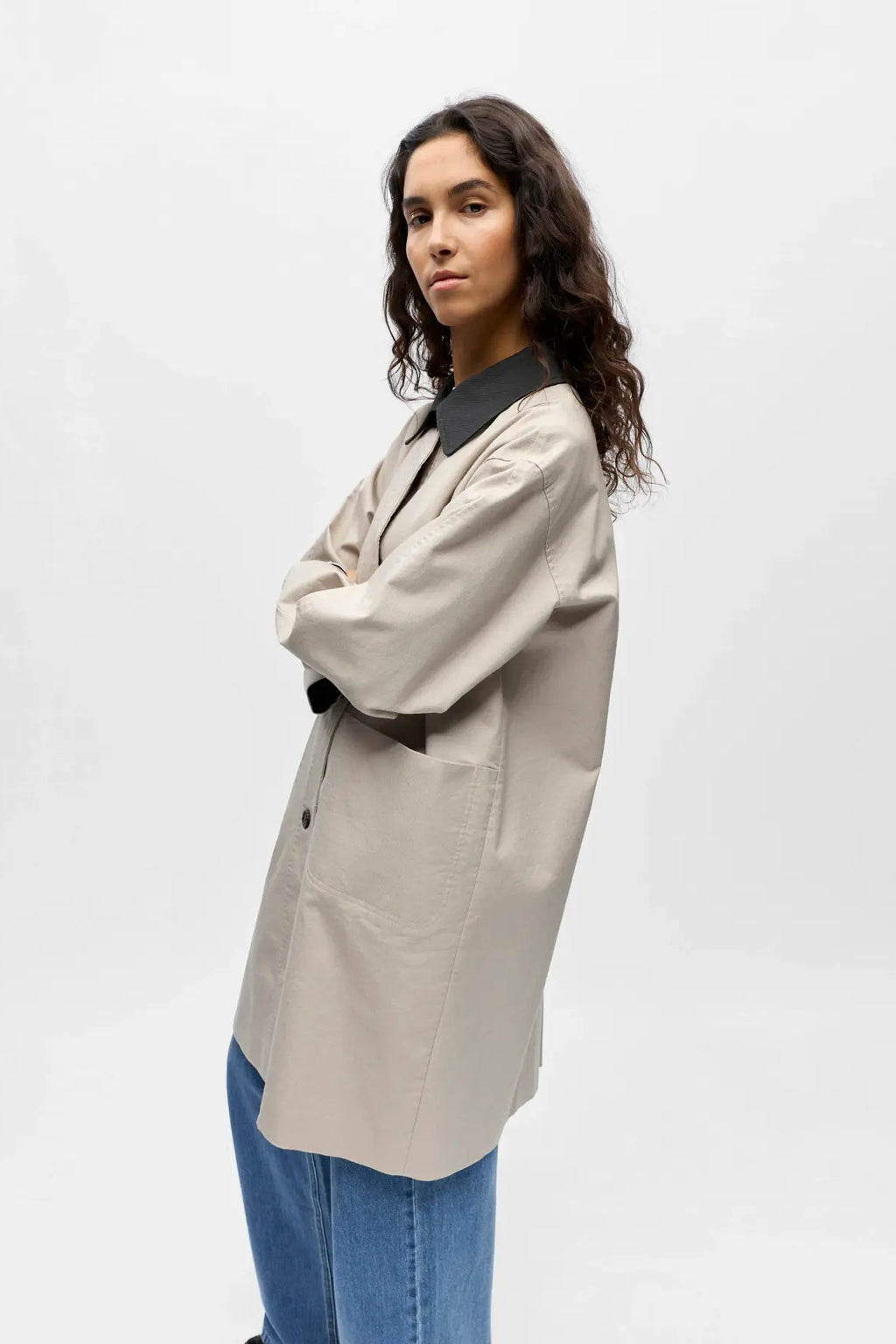 Langer Alora-Trenchcoat – Birkenmagnet