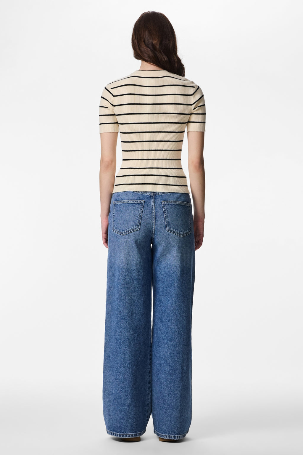 Mira O-Neck-Strick – Birke Schwarz