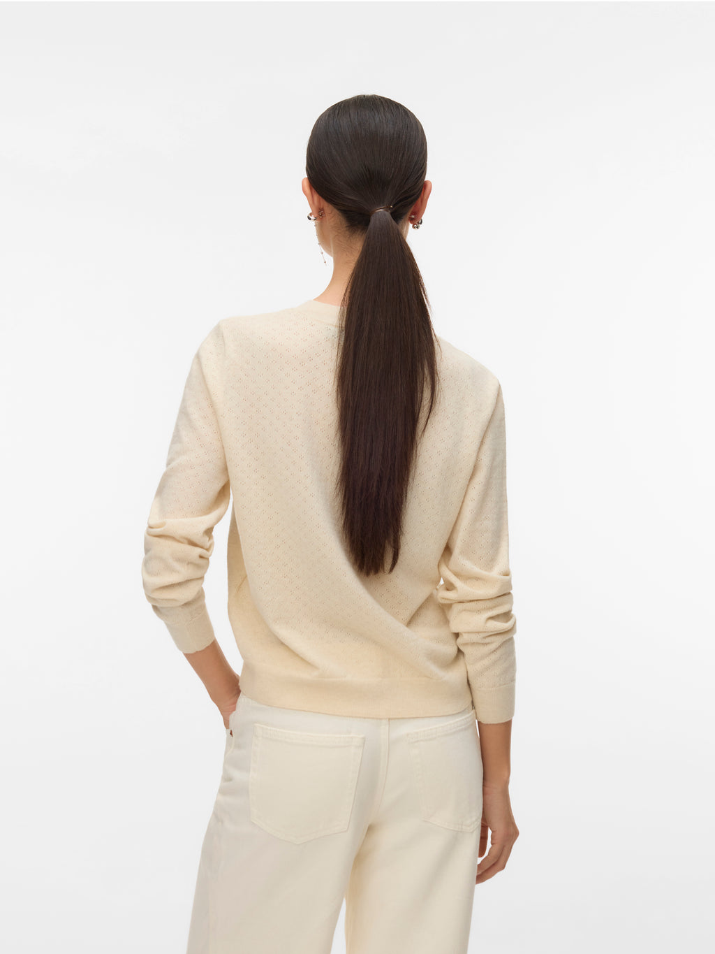 Marina Pointelle Cardigan – Birke