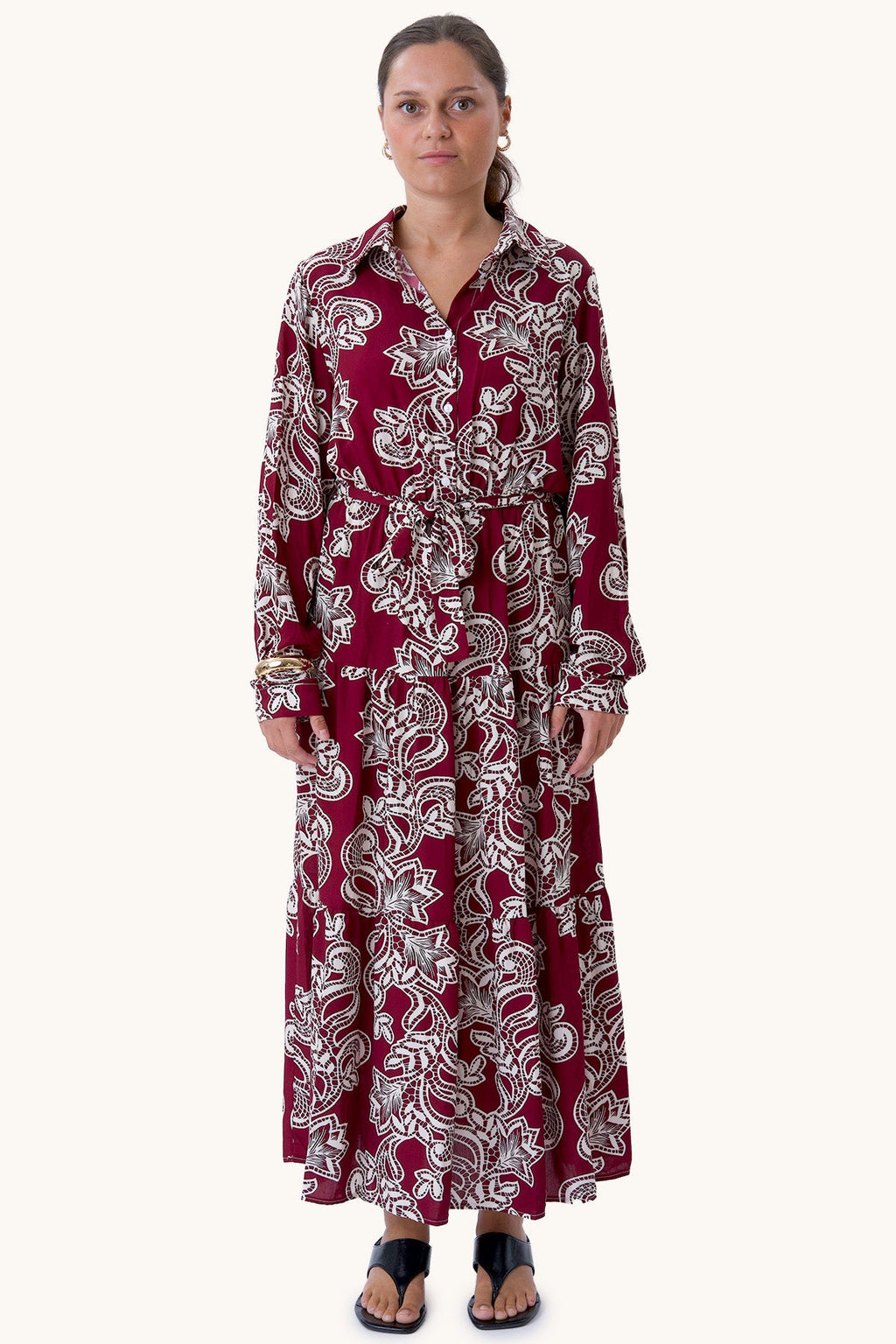 Lola-Kleid – Burgunderrot
