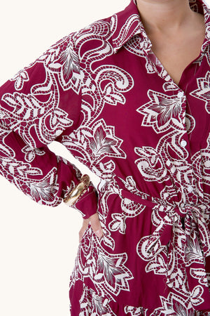 Lola-Kleid – Burgunderrot