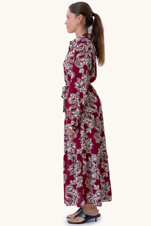 Lola-Kleid – Burgunderrot