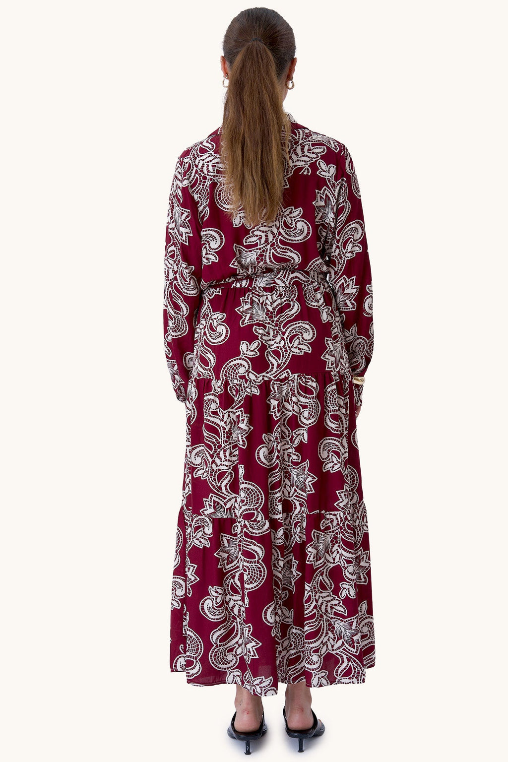 Lola-Kleid – Burgunderrot