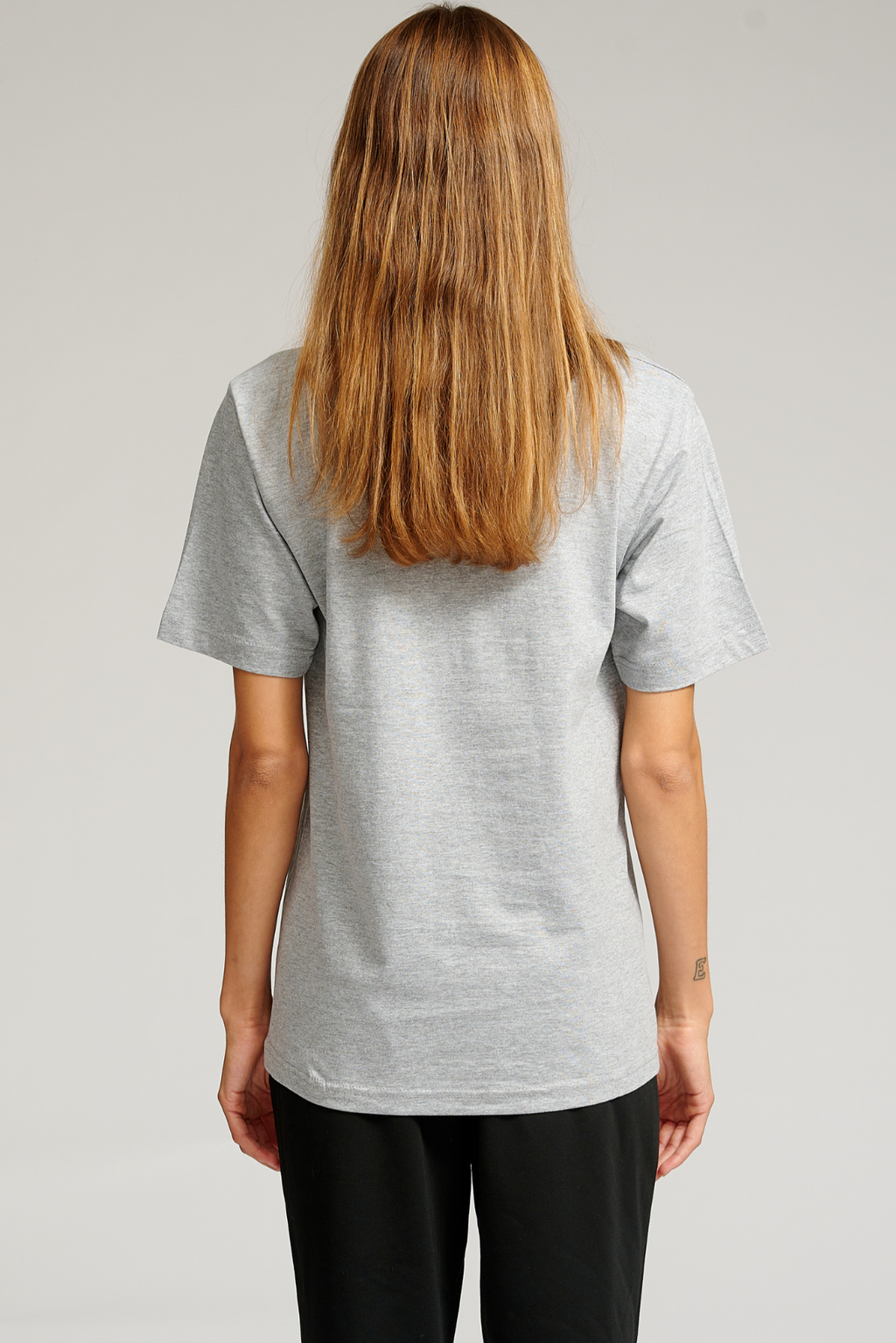 Oversized T -Shirt - graue Melange