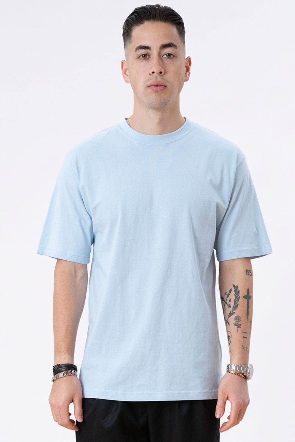 Schwer Oversized T -Shirt - Puderblau