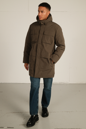 Edmund Long Parka Jacke - Schwarz