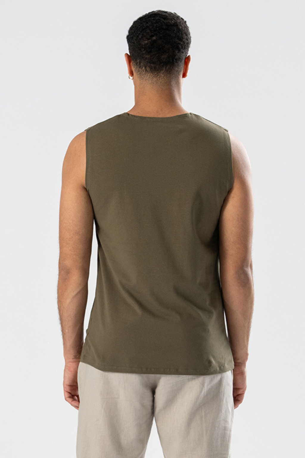 Ärmelloses T -Shirt - Olive