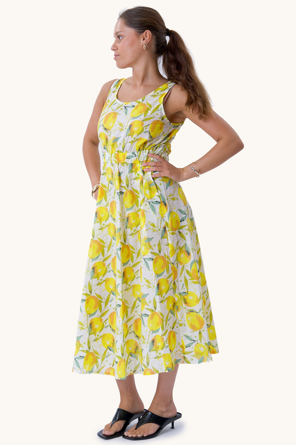 Celine-Kleid - Zitrone
