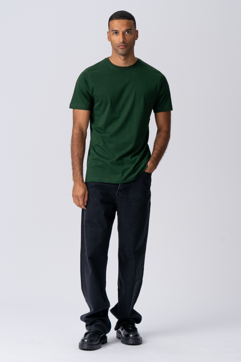 Basic T-Shirt - Dunkelgrün