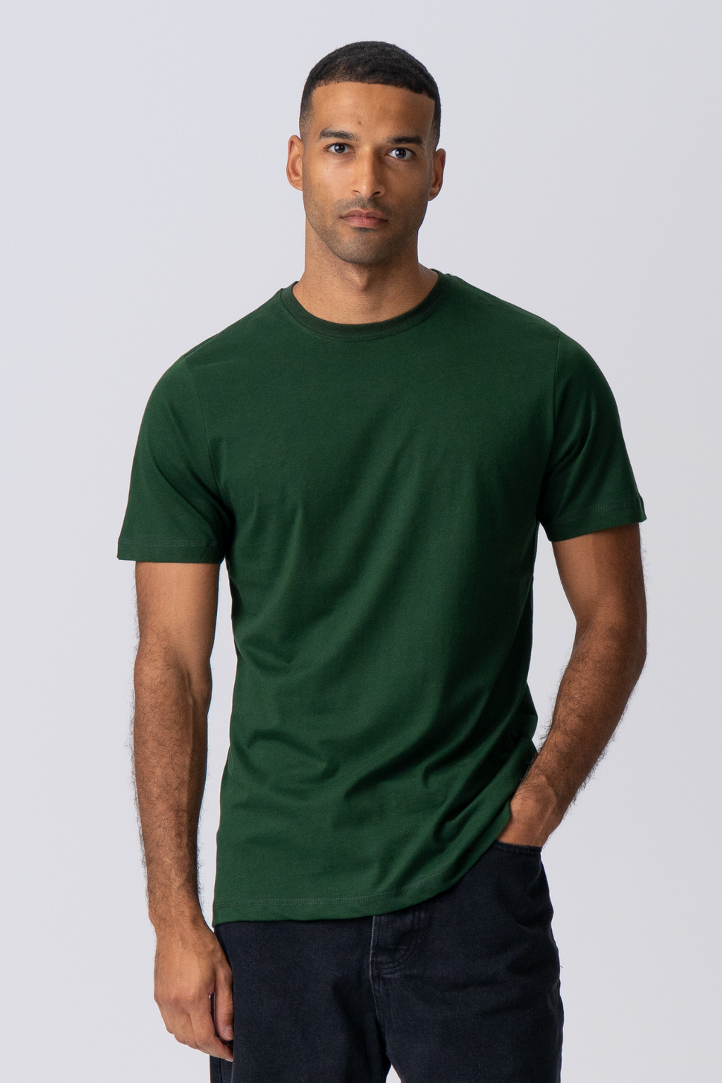 Basic T-Shirt - Dunkelgrün