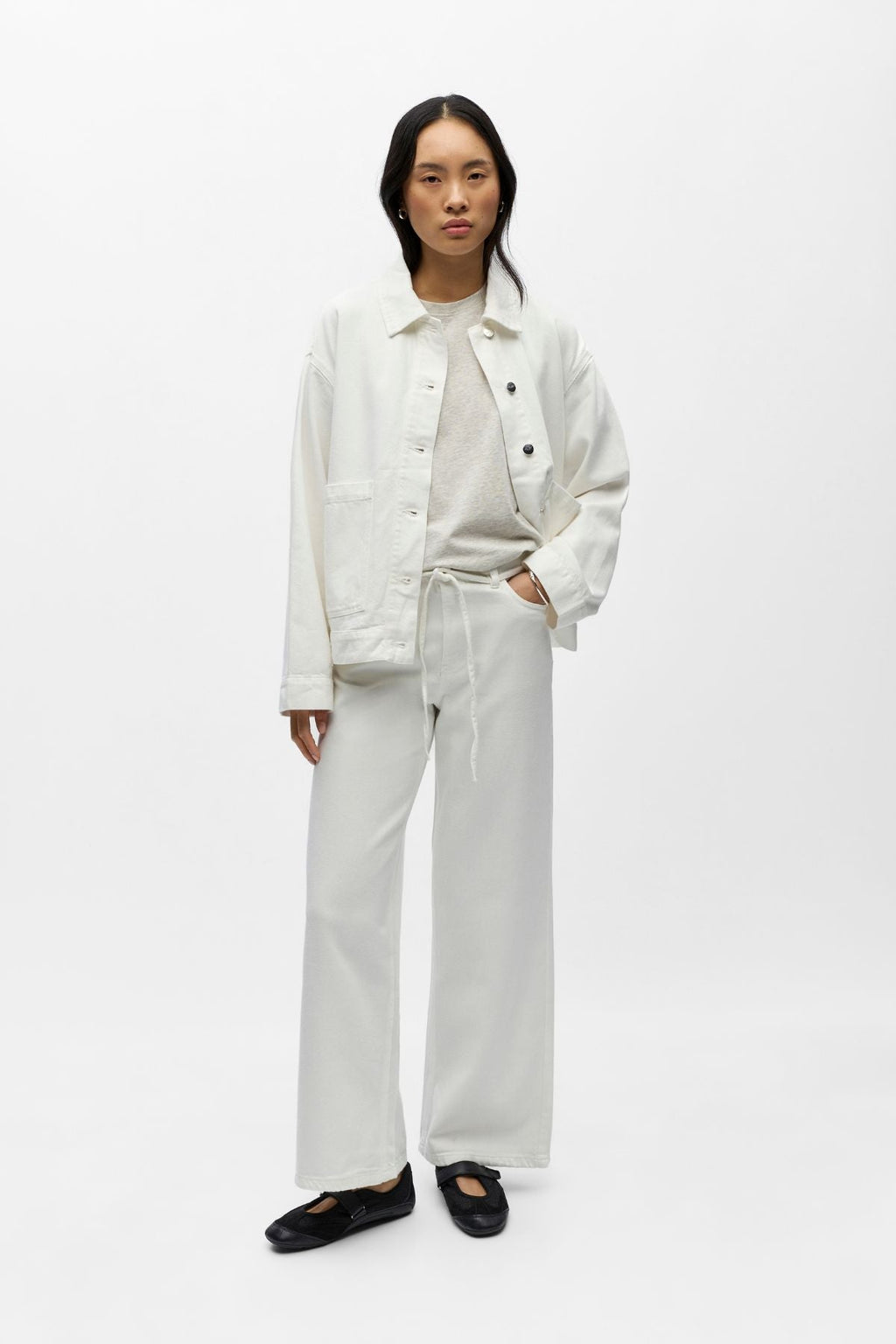 Rosie MW Wide Jeans – Cloud Dancer