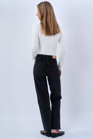 Nova Krawattenbluse gestrickt – Weiß