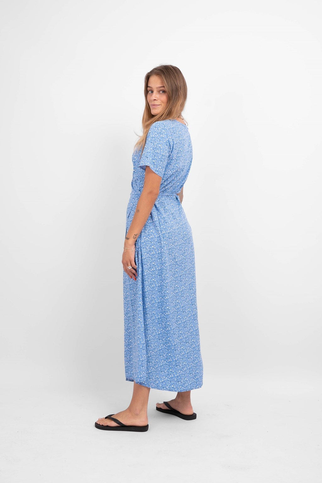 Ema Elise Wrap Kleid - Yachthafen