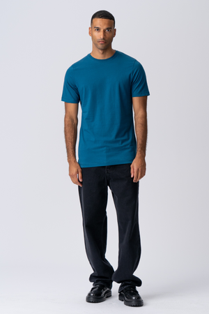 Basic T-Shirt – Petrolblau