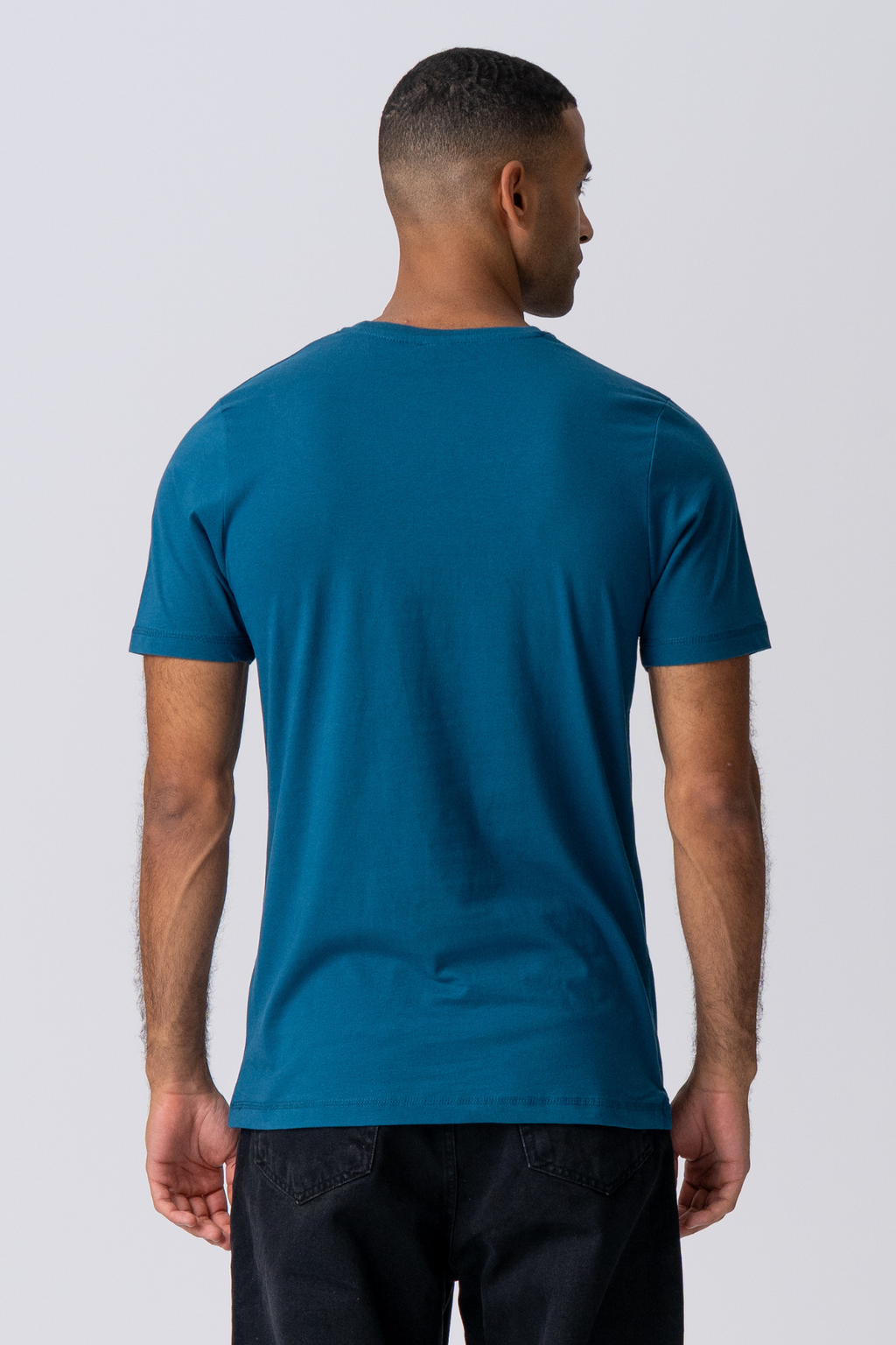 Basic T-Shirt – Petrolblau