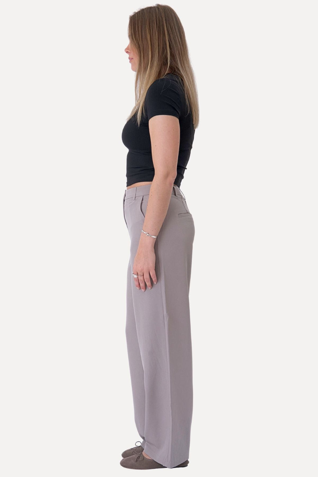Klassischer Anzug Pants - Grau