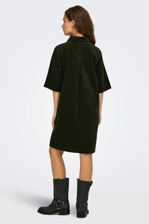 Nessa Cord -Kleid - Kolophonium