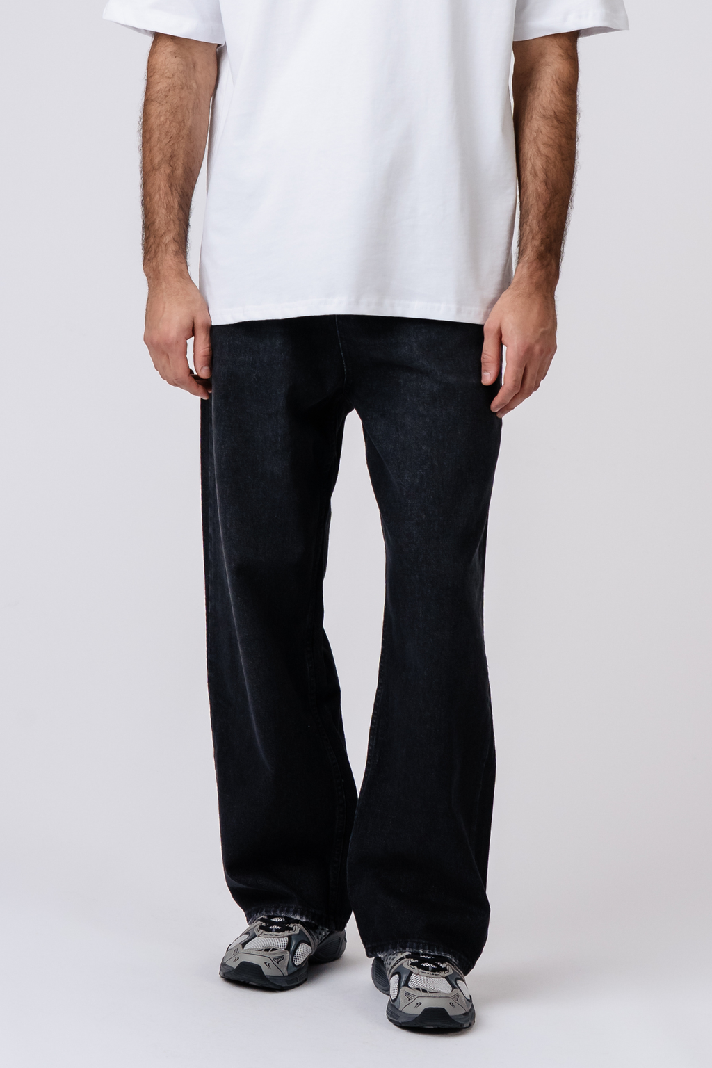 Baggy-Jeans - Schwarz