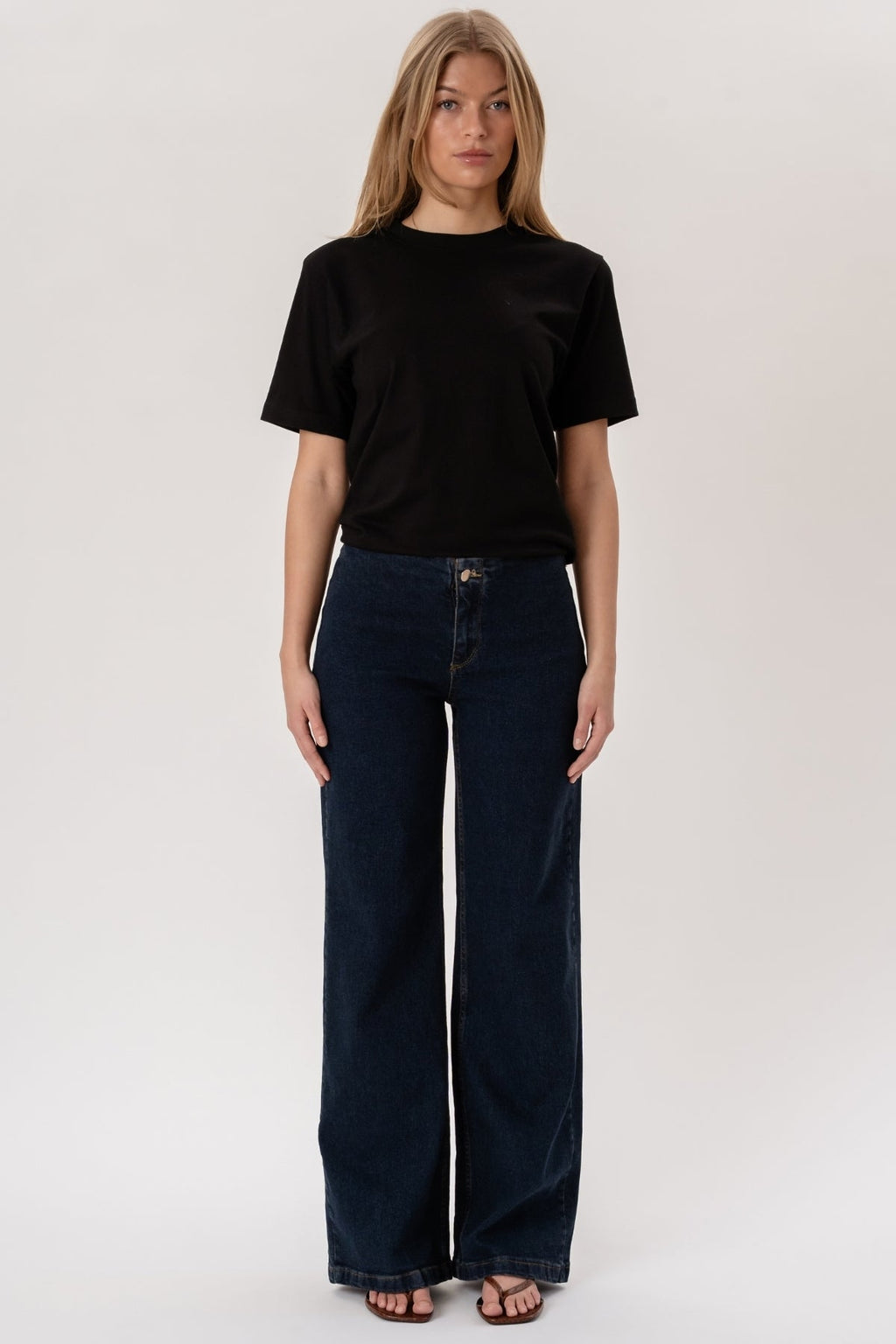 Miley Wide Jeans – Dunkelblau