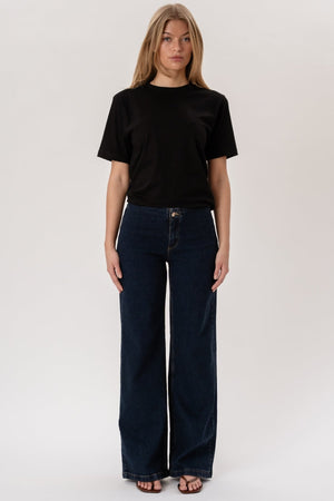 Miley Wide Jeans – Dunkelblau