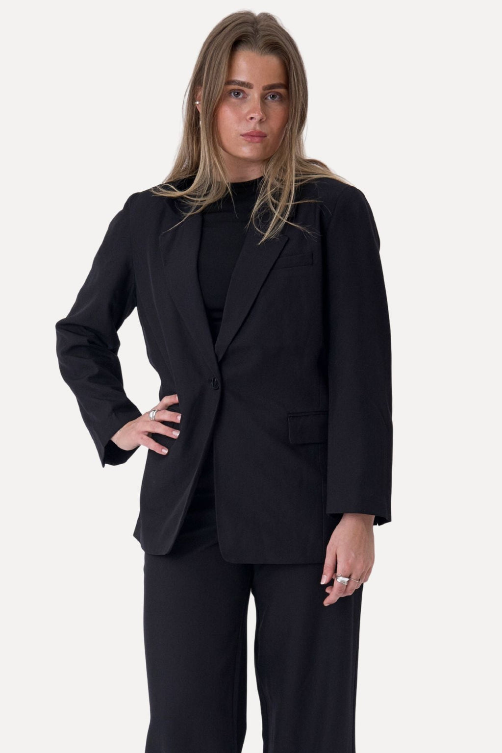 Oversized Blazer - Schwarz