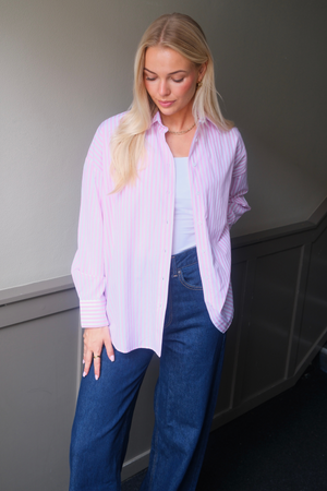 Layla Striped Shirt - Pink