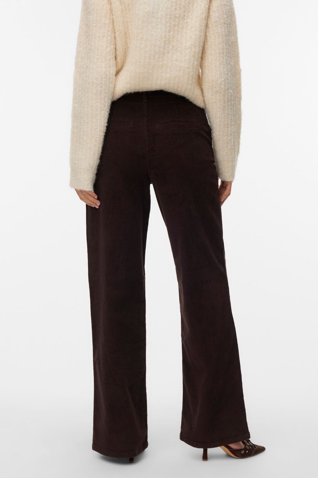 Margot breiter Cord Pants - Schokoladen Torte