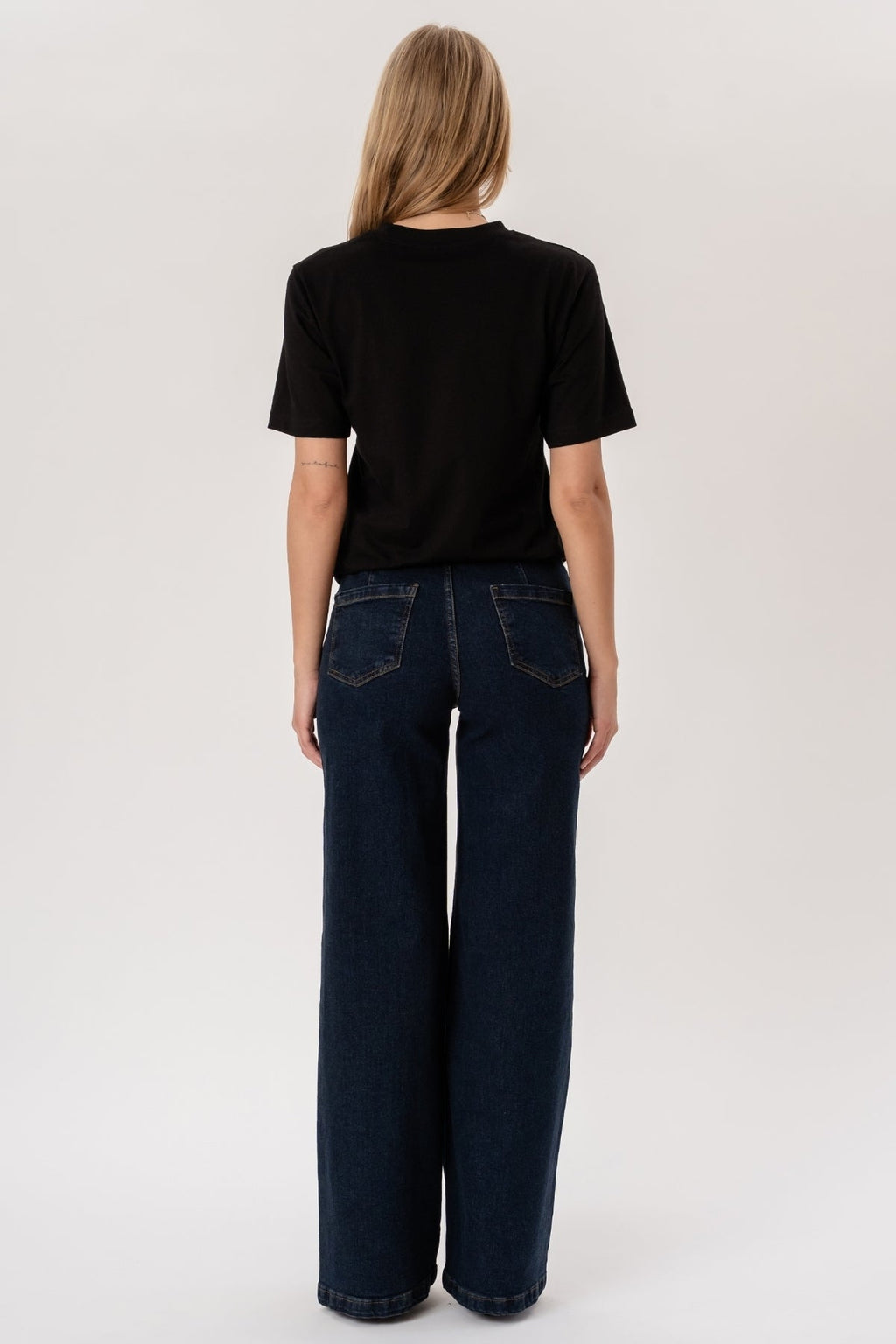Miley Wide Jeans – Dunkelblau