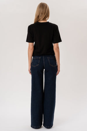 Miley Wide Jeans – Dunkelblau