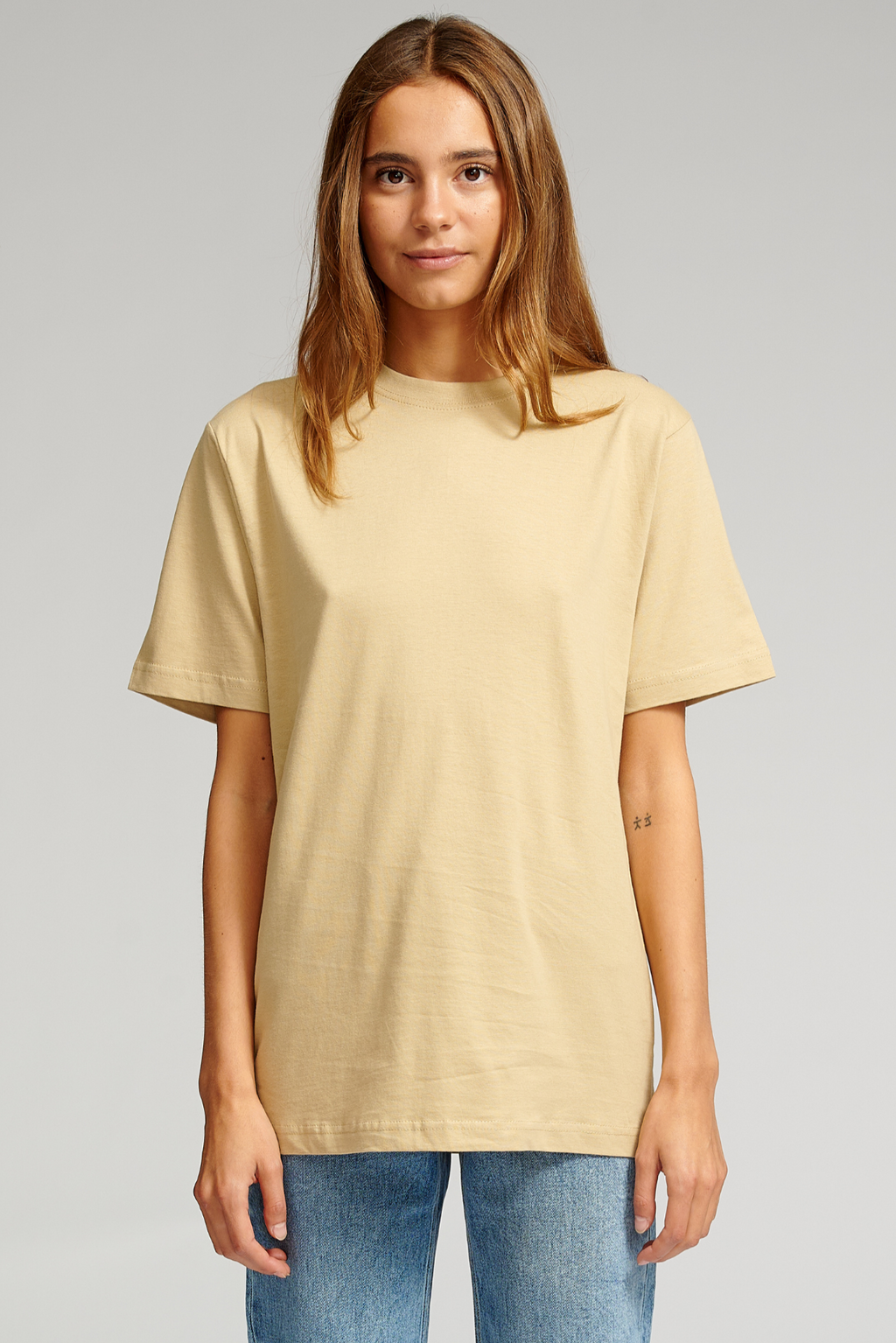 Oversized T -Shirt - Beige
