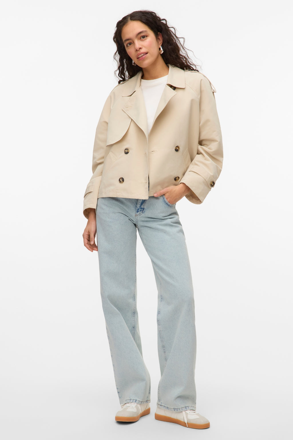 Chloe Kurzer Trenchcoat – Haferflocken