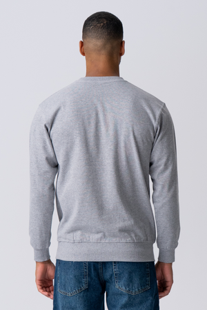 Essential Crewneck – Graumeliert